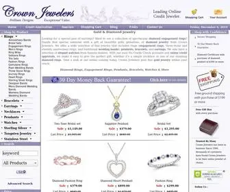 Crownjewelers.com(Diamond Rings) Screenshot