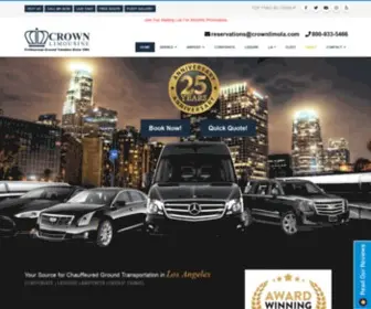 Crownlimola.com(Los Angeles Limousine) Screenshot