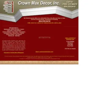 Crownmaxmolding.com(CROWN MAX DECOR) Screenshot