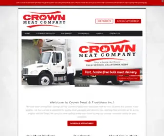 Crownmeat.com(Crown Meat & Provisions Inc) Screenshot