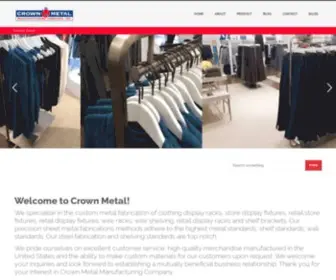 Crownmetal.com(Custom Metal Fabrication) Screenshot