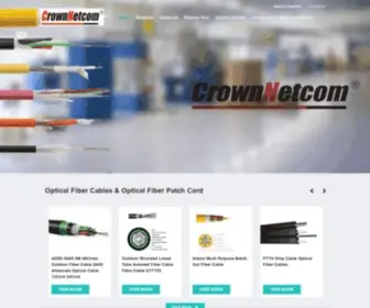 Crownnetcom.com(Quality Optical Fiber & Copper Network Cables Manufacturer) Screenshot