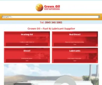 Crownoil.co.uk(Crown Oil) Screenshot