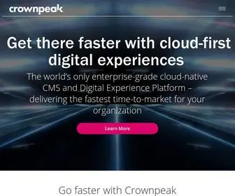 Crownpeak.com(Digital Experience Platform & Enterprise CMS) Screenshot