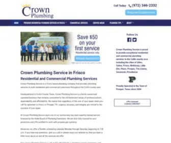 Crownplumbingservice.com(Serving Prosper) Screenshot