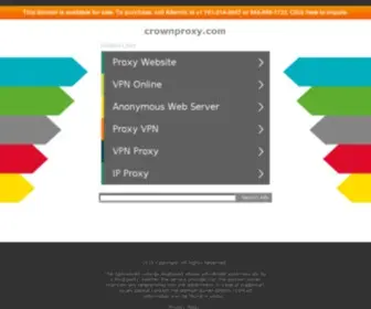 Crownproxy.com(Forsale Lander) Screenshot