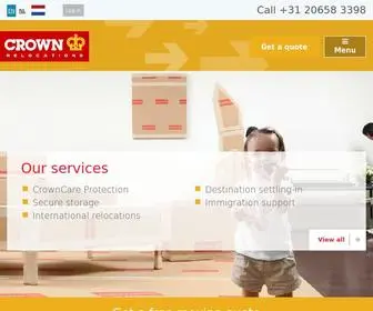 Crownrelo.com(Internationaal verhuisbedrijf) Screenshot