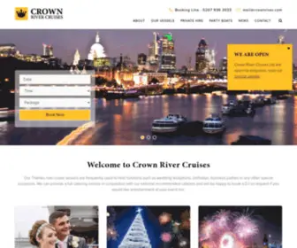 Crownrivercruise.co.uk(London Thames Sightseeing &amp; Party Boat Hire) Screenshot