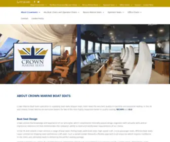 Crownseats.co.uk(Boat Seats) Screenshot