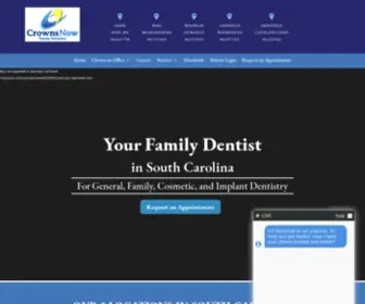 Crownsnow.com(Crowns Now Family Dentistry) Screenshot