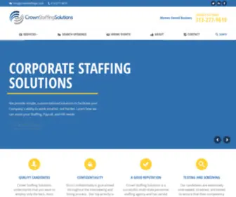 Crownstaffingllc.com(Crown Staffing) Screenshot