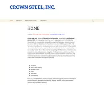 Crownsteelcorona.com(CROWN STEEL) Screenshot