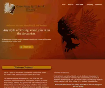 Crowriverquillandinksociety.com(Keeping Writing Alive) Screenshot