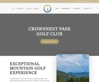 Crowsnestpassgolf.com(Crowsnest Pass Golf Club) Screenshot