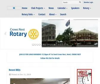 Crowsnestrotary.org.au(Rotary Club of Crows Nest) Screenshot