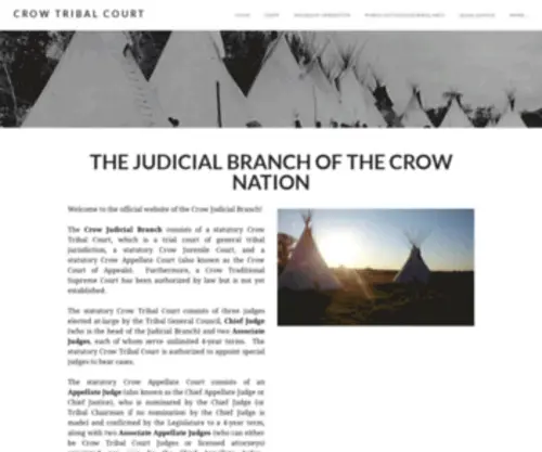 Crowtribalcourts.org(Crow Tribal Court) Screenshot