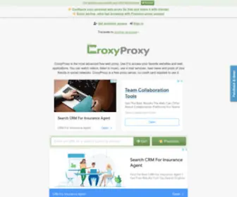 Croxyproxy.net(Proxy) Screenshot