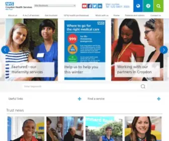 Croydonhealthservices.nhs.uk(Croydon Health Services NHS Trust) Screenshot