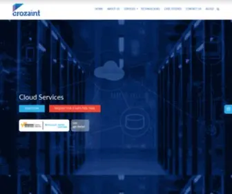 Crozaint.com(Managed IT Infrastructure & Cloud Managed Services Company) Screenshot