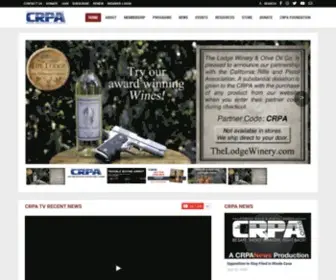 Crpa.org(California Rifle & Pistol Association) Screenshot