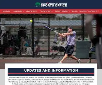 CRPDsports.org(Columbus Recreation and Parks Sports Office) Screenshot
