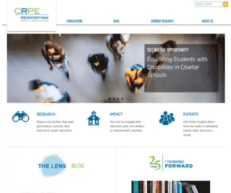 Crpe.org(Center on Reinventing Public Education) Screenshot