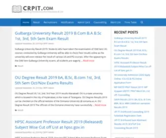 Crpit.com(One Stop Destination for Education & Job) Screenshot