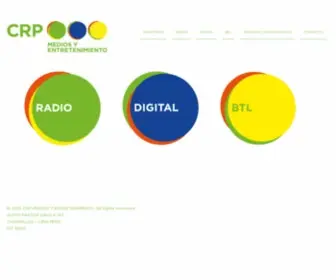 CRpradio.com.pe(CRP MEDIOS Y ENTRETENIMIENTO) Screenshot