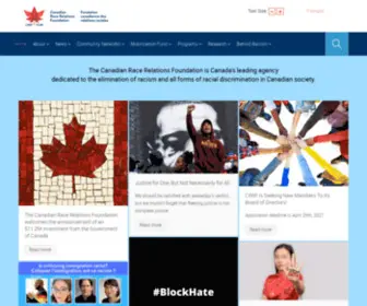 CRR.ca(The Canadian Race Relations Foundation) Screenshot