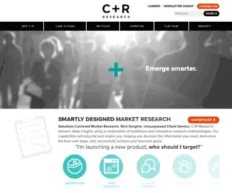 Crresearch.com(Market Research Company based in Chicago) Screenshot