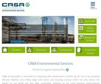 CRrwasteservices.com(CR&R Environmental Services) Screenshot