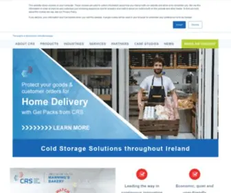 CRS.ie(CRS Ireland are the leading provider of Blast Freezers & Refrigerated Containers) Screenshot