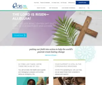 CRS.org(Catholic Relief Services eases suffering and) Screenshot