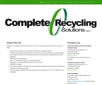 CRsrecycle.com(One stop shopping for all of your recycling needs) Screenshot