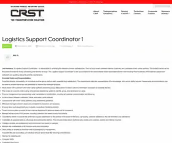 CRStlogistics.com(Logistics Coordinator 1) Screenshot