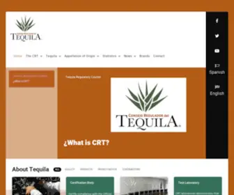 CRT.org.mx(Consejo Regulador Del Tequila A.C) Screenshot