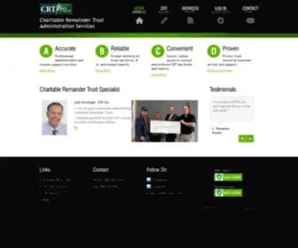 CRTpro.com(Charitable Remainder Trust Administration and Tax Reporting) Screenshot