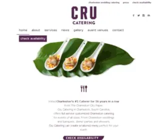 Crucatering.com(Cru Catering) Screenshot