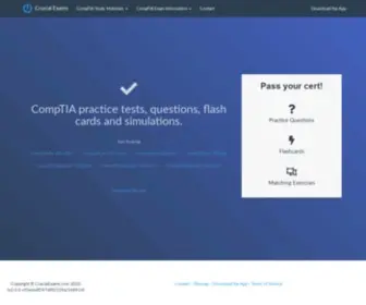Crucialexams.com(CompTIA practice tests) Screenshot