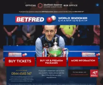 Cruciblesnooker.com(Betfred World Snooker Championship) Screenshot