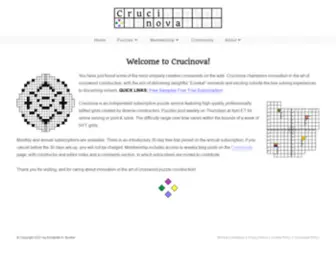 Crucinova.com(Innovative Crosswords You Can Solve Online) Screenshot