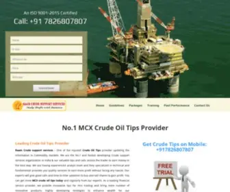 Crudeoiltips.co.in(Get Mcx Crude Oil Tips on mobile from Experts. Call Today) Screenshot