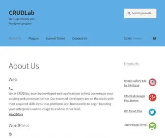 Crudlab.com(We make Shopify and WordPress plugins) Screenshot