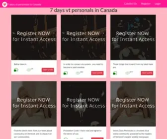 Crudoitalian.com(7 days vt personals in Canada) Screenshot