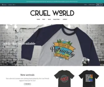 CruelWorldapparel.com(CruelWorldapparel) Screenshot