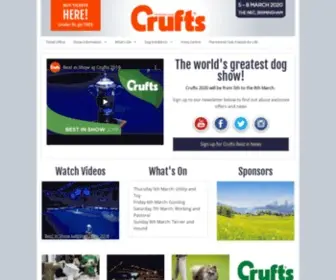 Crufts.org.uk(The World's Greatest Dog Show) Screenshot