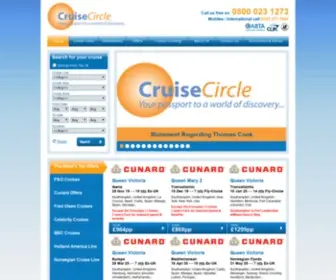 Cruise-Circle.co.uk(Search for Cruise Deals) Screenshot