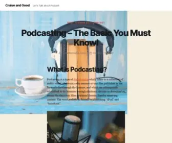 Cruiseandgood.com(Let's Talk about Podcast) Screenshot