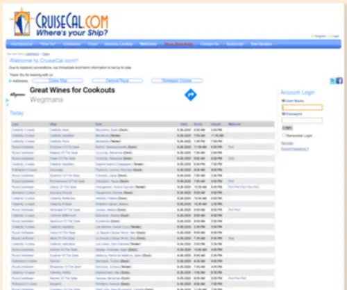 Cruisecal.com(Domain Default page) Screenshot