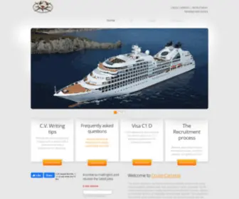 Cruisecarreras.com(Jobs on cruise ships) Screenshot